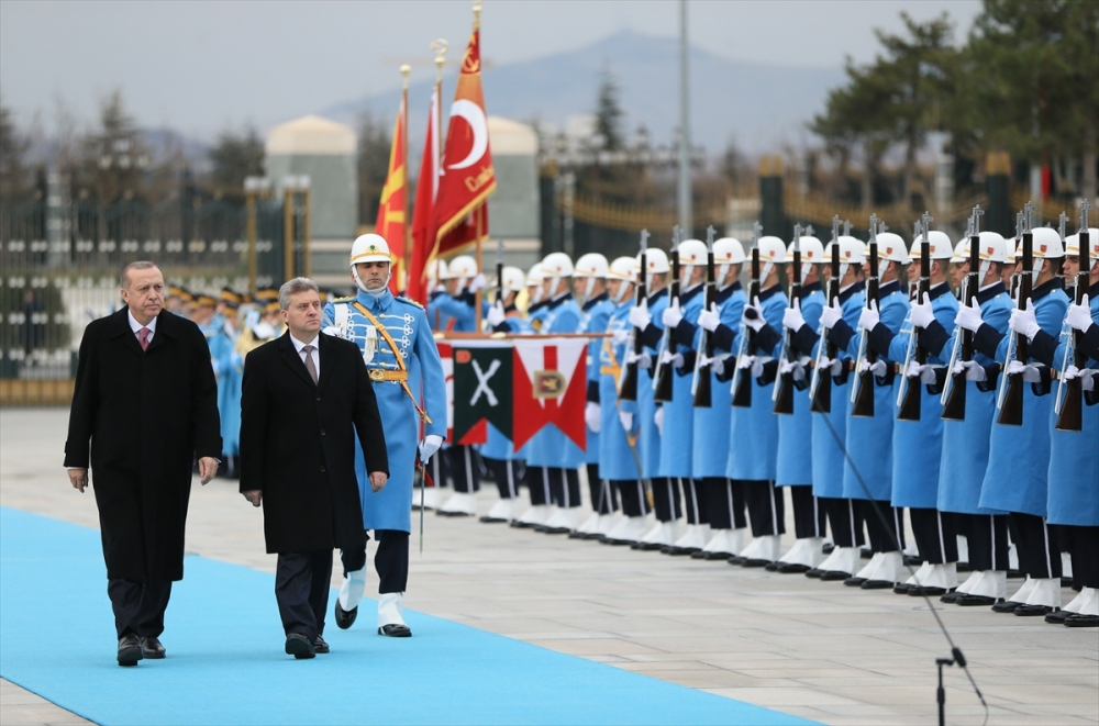 Makedonya Cumhurbaşkanı İvanov Ankara'da 12