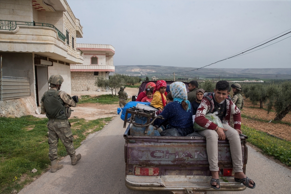 Afrin'de Mehmetçiğe sevgi gösterisi 11