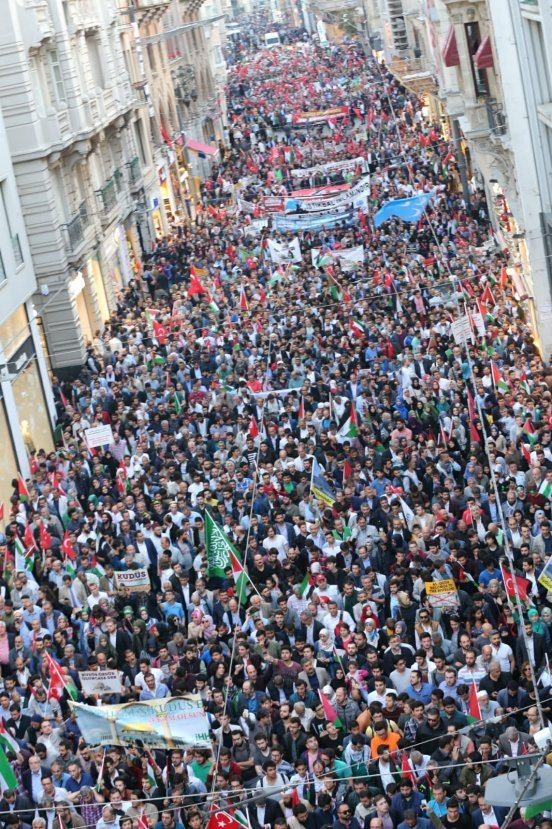 İstanbul'da Kudüs protestosu 7