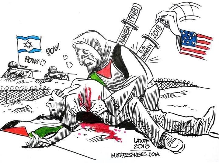 ABD ve İsrail katliamı karikatürlerde yorumlandı 12