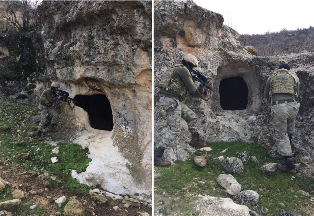 PKK'lı teröristlerin barındığı yerler imha edildi! 6