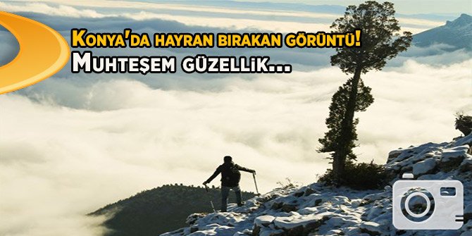 Konya'da hayran bırakan görüntü!Muhteşem güzellik...