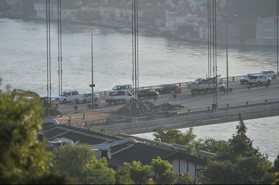 FSM'de onarım yoğunluğu başladı! Köprüde yoğunluk sabah yaşandı! 10