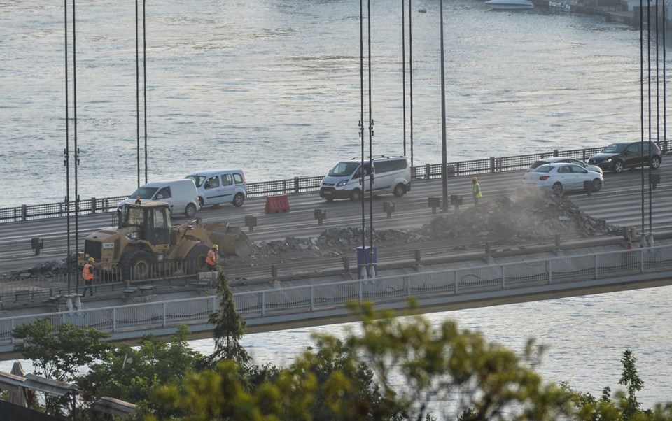 FSM'de onarım yoğunluğu başladı! Köprüde yoğunluk sabah yaşandı! 14