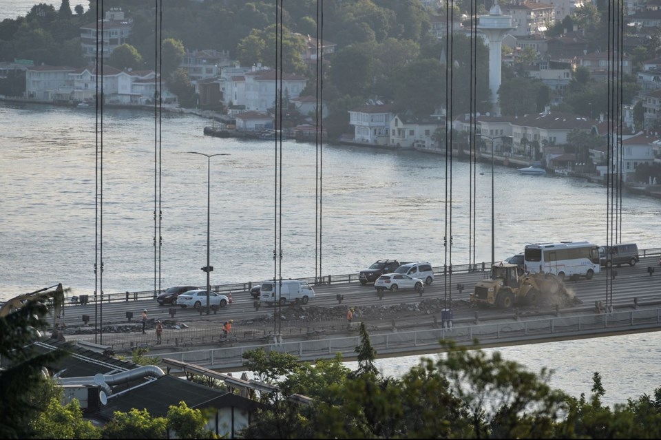 FSM'de onarım yoğunluğu başladı! Köprüde yoğunluk sabah yaşandı! 15