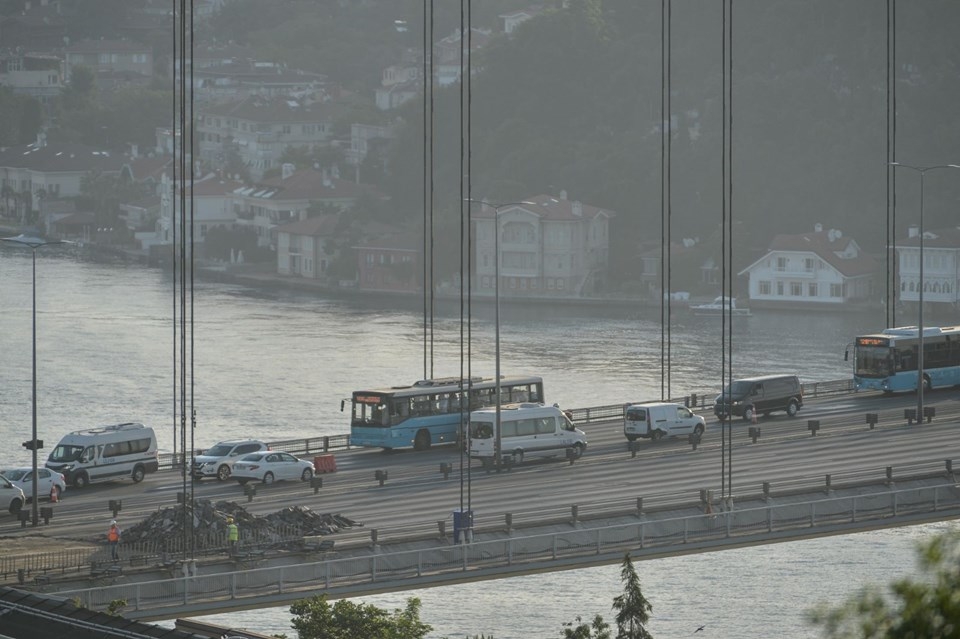 FSM'de onarım yoğunluğu başladı! Köprüde yoğunluk sabah yaşandı! 4