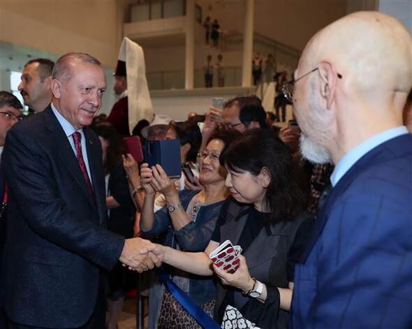 Cumhurbaşkanı Erdoğan'dan Japonya'da sergi ziyareti 11