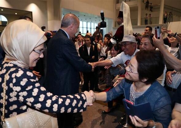 Cumhurbaşkanı Erdoğan'dan Japonya'da sergi ziyareti 9