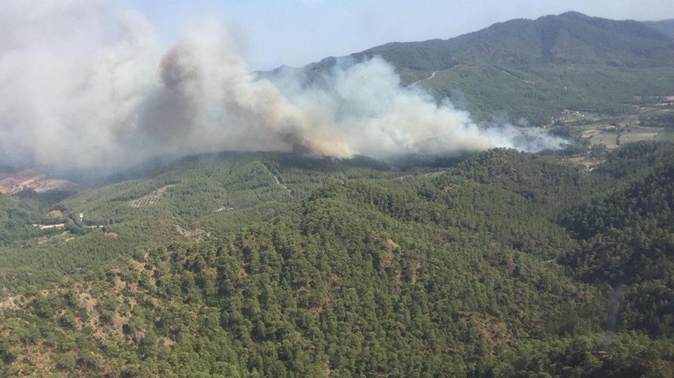 Muğla'daki orman yangını! 18 saat sonra kontrol altına alındı 10