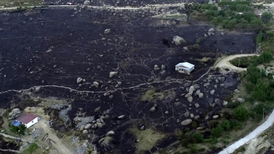 Marmara Adası'nda yangının ardından kalan kareler 10