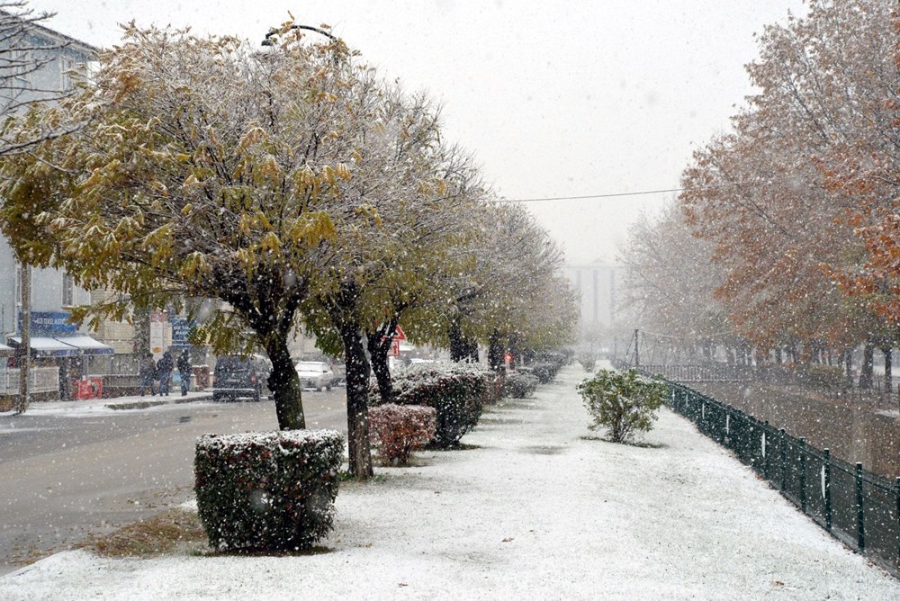 Türkiye'den kar yağışı manzaraları 10