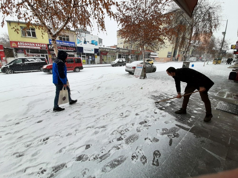 Türkiye'den kar yağışı manzaraları 23