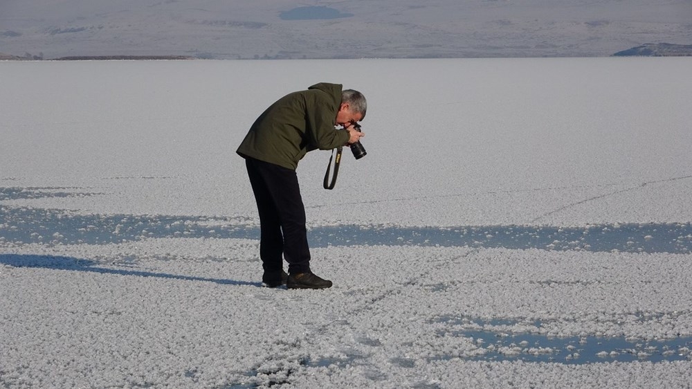 Ardahan'da Aktaş Gölü dondu 7