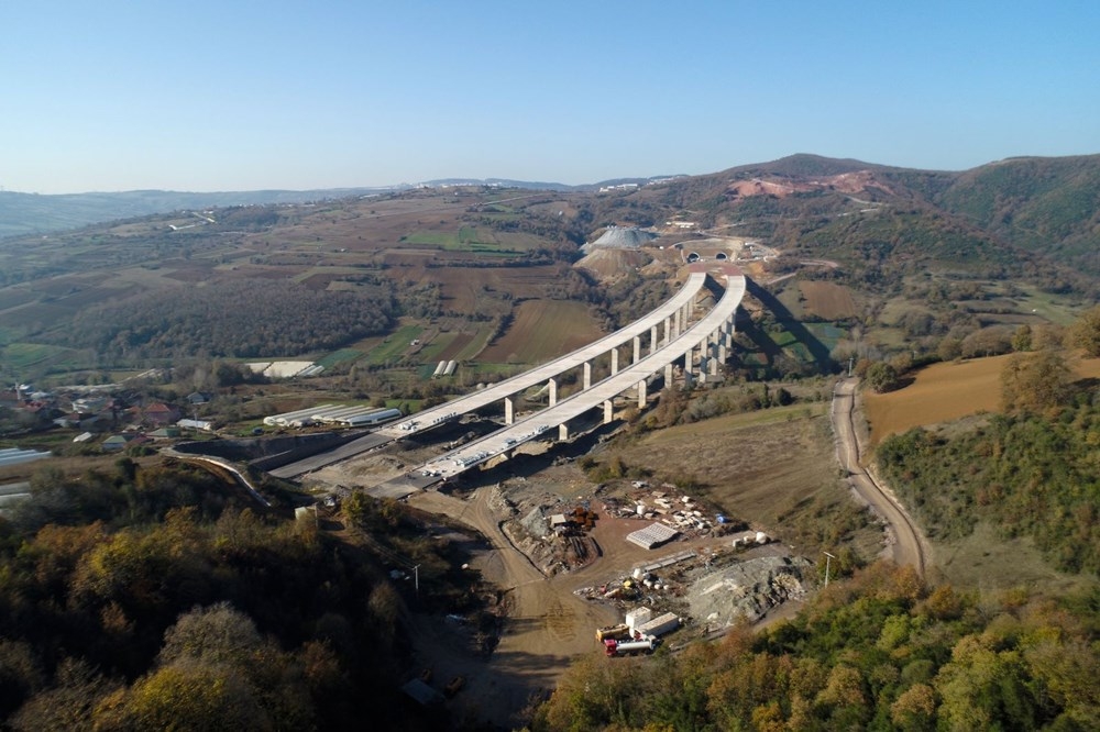 Kuzey Marmara Otoyolu'nda sona yaklaşıldı 14