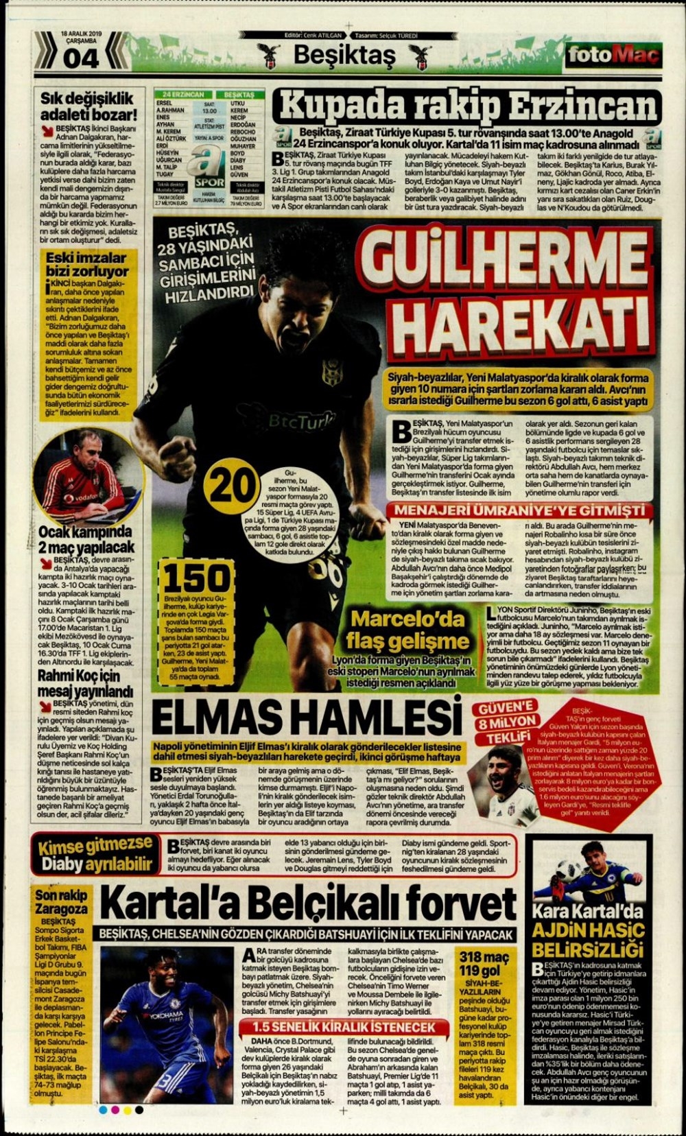 'Fenerbahçe yolu açıldı'  Günün spor manşetleri 11