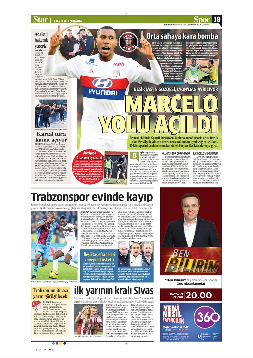 'Fenerbahçe yolu açıldı'  Günün spor manşetleri 14