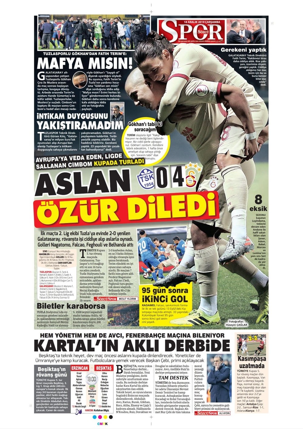 'Fenerbahçe yolu açıldı'  Günün spor manşetleri 15