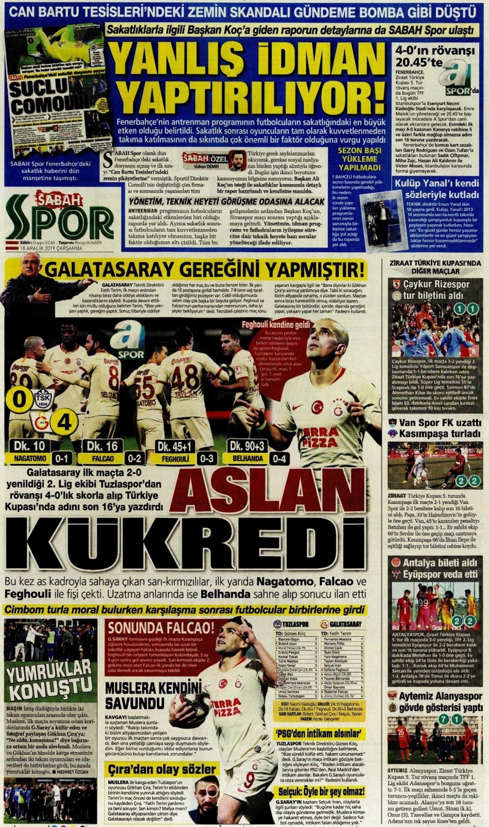 'Fenerbahçe yolu açıldı'  Günün spor manşetleri 19