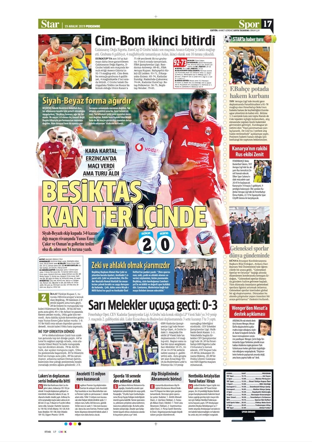 Günün spor manşetleri (19 Aralık 2019)  Galatasaray’da dev operasyon 1