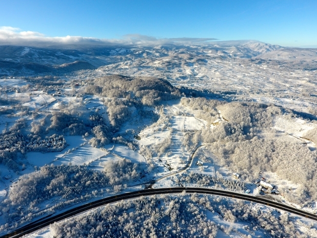 Bolu Dağı'ndan kar manzaraları 4