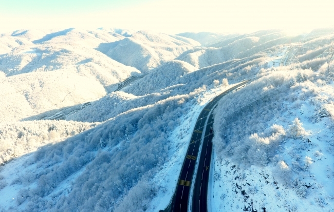 Bolu Dağı'ndan kar manzaraları 5