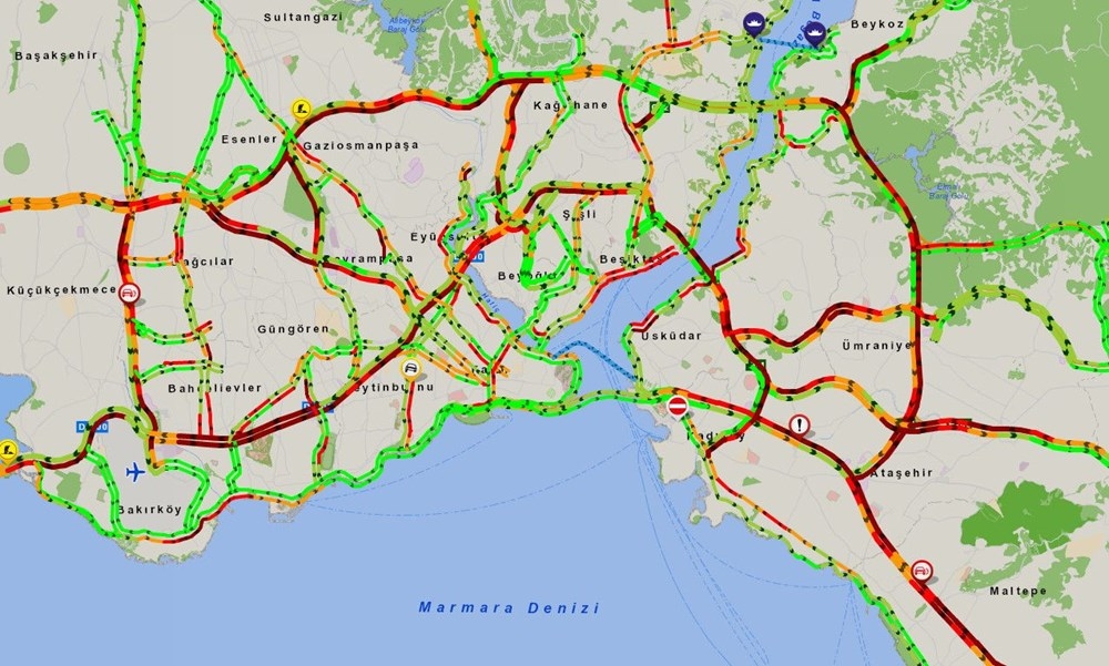 İstanbul hava durumu: Sağanak etkili oluyor, sabah trafiğinde yoğunluk 2