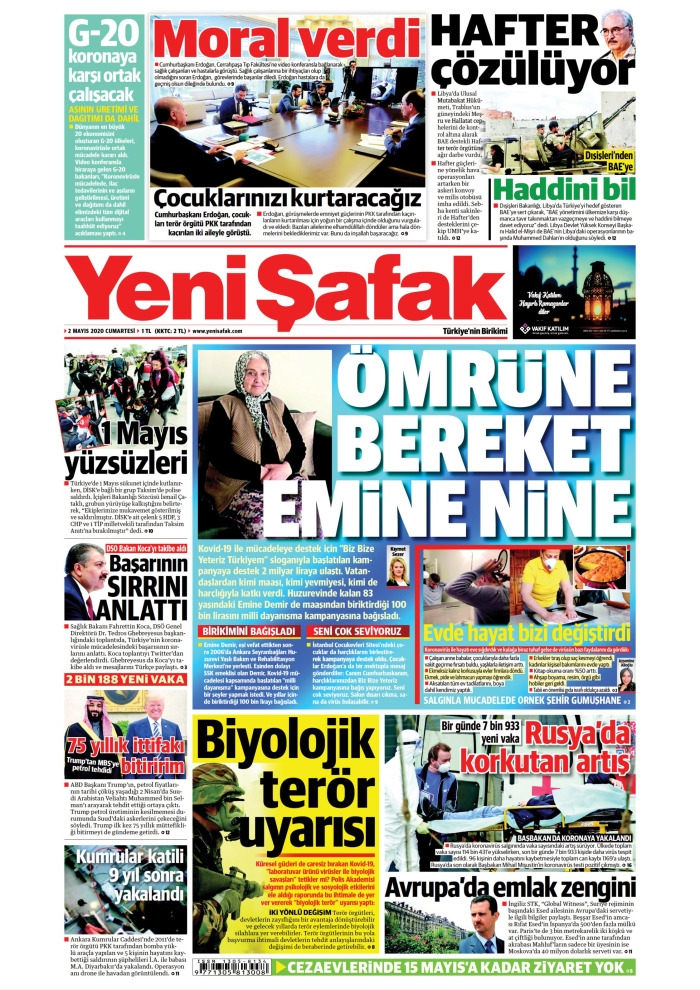 Gazeteler bugün ne yazdı? 2 Mayıs Gazete Manşetleri 1