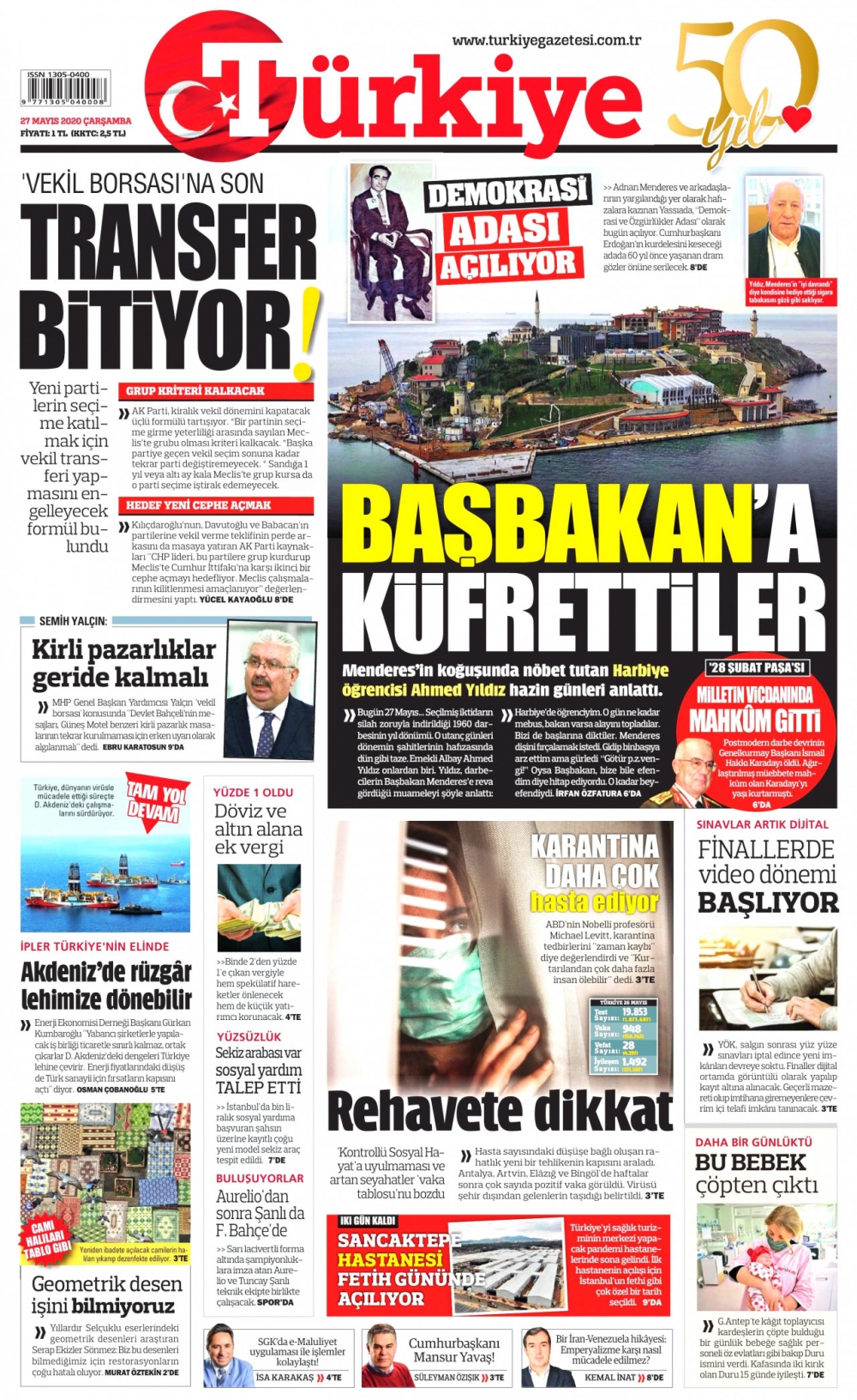 Gazeteler bugün ne yazdı? 27 Mayıs Gazete Manşetleri 2