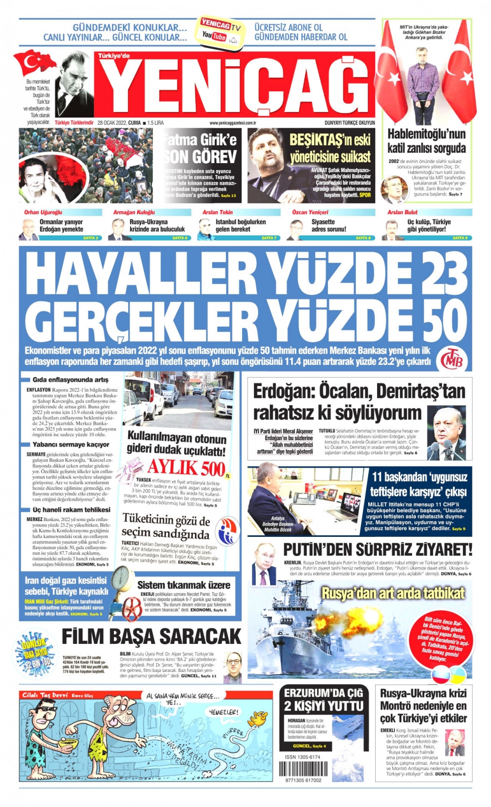 Günün Gazete Manşetleri 28 Ocak 2022 Gazeteler Ne Diyor? 15