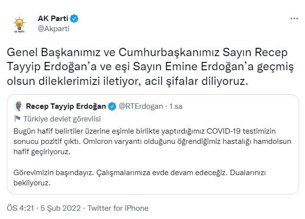 Cumhurbaşkanı Erdoğan ve eşi Emine Erdoğan'a mesaj yağdı 15