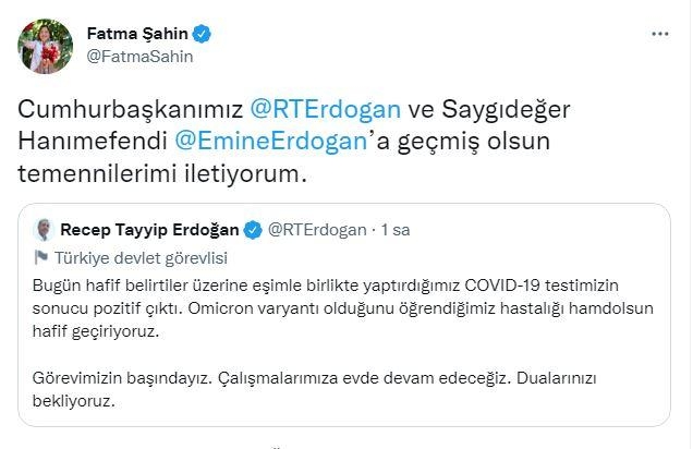 Cumhurbaşkanı Erdoğan ve eşi Emine Erdoğan'a mesaj yağdı 16