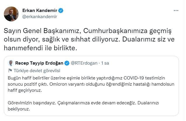 Cumhurbaşkanı Erdoğan ve eşi Emine Erdoğan'a mesaj yağdı 17