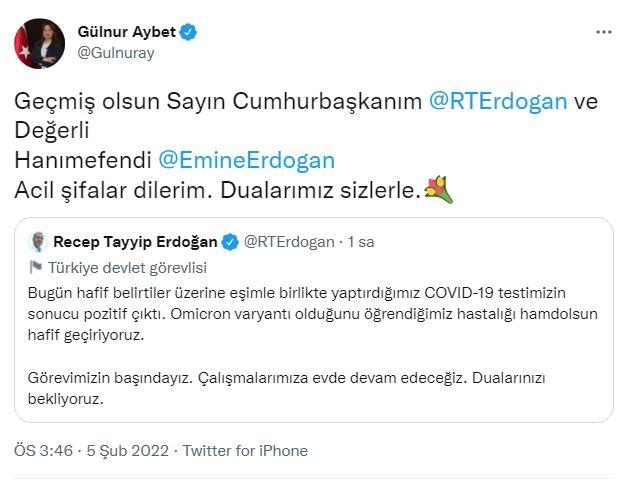 Cumhurbaşkanı Erdoğan ve eşi Emine Erdoğan'a mesaj yağdı 21