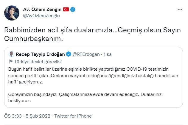 Cumhurbaşkanı Erdoğan ve eşi Emine Erdoğan'a mesaj yağdı 22