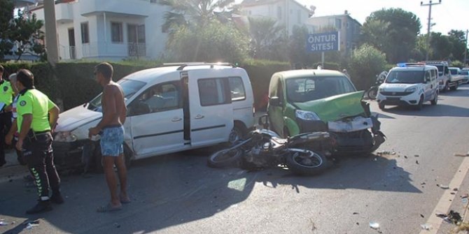 Aydın'da zincirleme trafik kazası: 4 yaralı