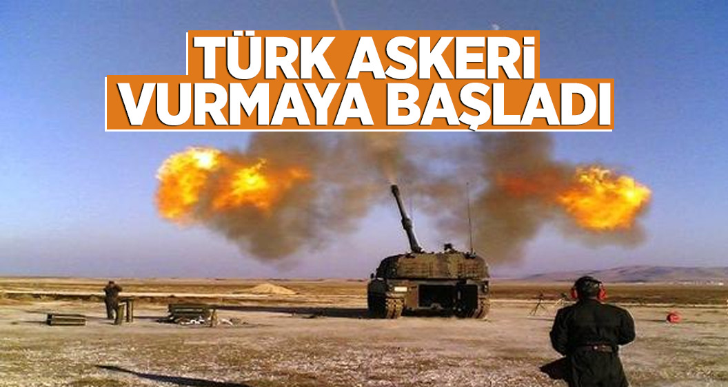 Türk askeri vurmaya başladı