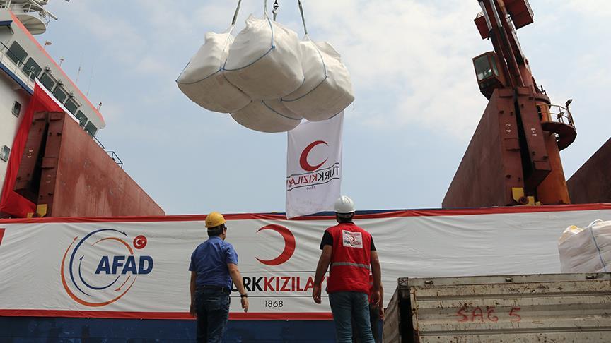 Türkiye'nin Yemen'e insani yardımları devam ediyor