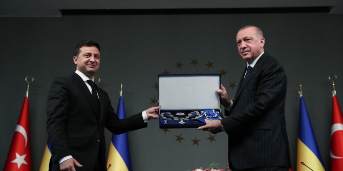 Cumhurbaşkanı Erdoğan ve Ukrayna Devlet Başkanı Zelenskiy, açıklamalarda bulundu.