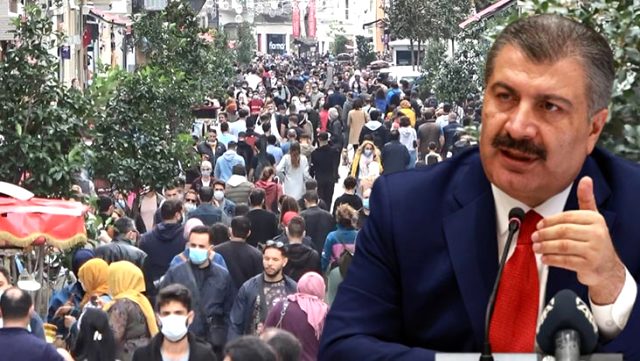 Bakan Koca, Taksim'deki insan seline isyan etti: Bu kalabalığa giren hasta çıkar