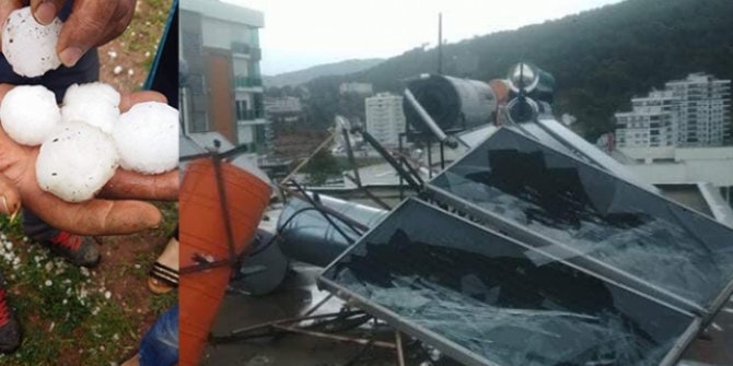 Kumluca'da dolu ve fırtına: 1 kişi yaşamını yitirdi