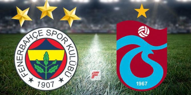 Fenerbahçe-Trabzonspor maçında ilk yarı bitti