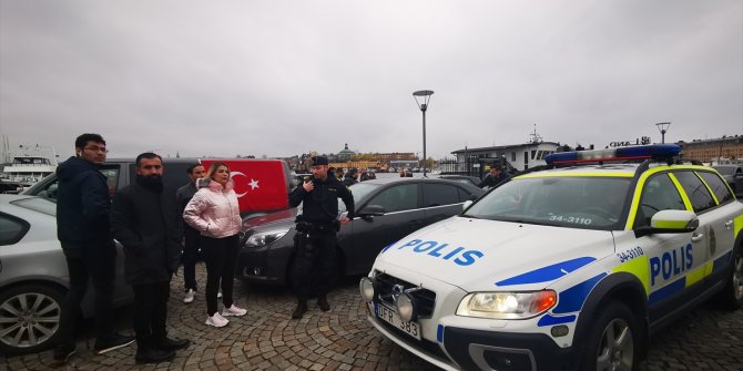 İsveç'te Azerbaycan’a destek için araç konvoyuyla şehir turu yapıldı