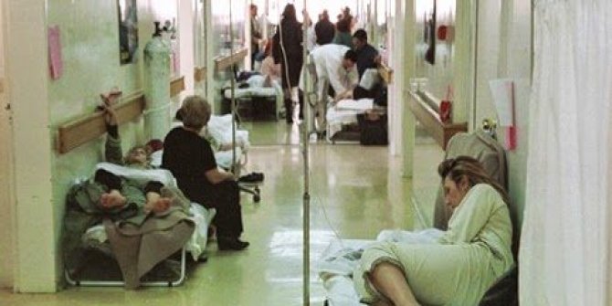 Yunanistan'da hastaneler ağzına kadar doldu