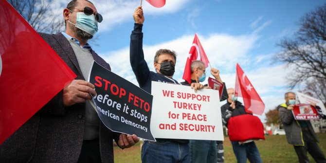 FETÖ'nün ABD'deki Türkiye karşıtı faaliyetleri protesto edildi