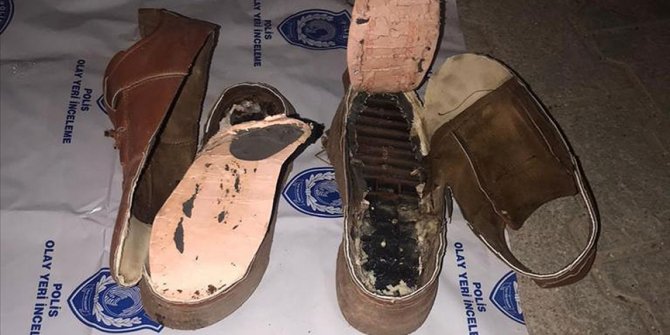 Ayakkabısının tabanına patlayıcı gizleyen terörist yakalandı