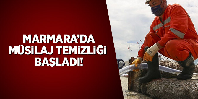 Marmara'da 'müsilaj' temizliği başladı
