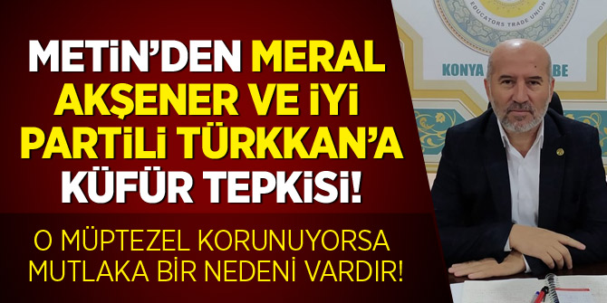 Metin'den Meral Akşener ve İYİ Partili Türkkan'a küfür tepkisi!