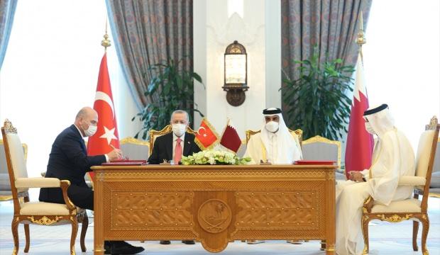 Türkiye ile Katar arasındaki anlaşmalar imzalandı