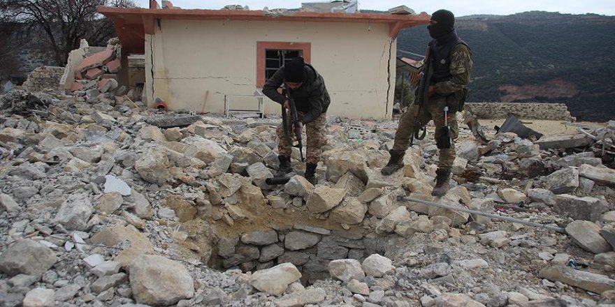 Afrin'de teröristlere ait yeni tüneller ortaya çıkarıldı