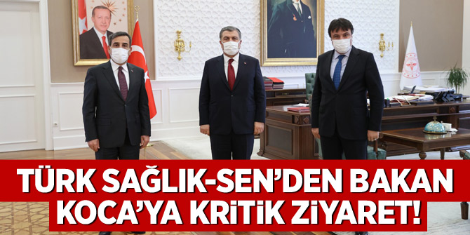 Türk Sağlık-Sen'den Bakan Koca'ya kritik ziyaret